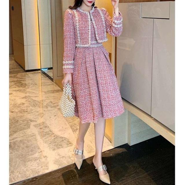 レディース セットアップ パールライン ツイード ツーピースセット ワンピース ショートジャケット ワンピース フォーマル お呼ばれの通販は レディース セットアップ パールライン ツイード ツーピースセット ワンピース ショートジャケット ワンピース フォーマル お呼ばれの通販は