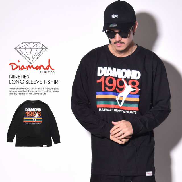 メール便送料無料 ダイヤモンドサプライ Diamond Supply Co ロンt 長袖tシャツ メンズ Nineties Long Sleeve T Shirtの通販はau Pay マーケット Deep ストリート系 メンズカジュアルファッション通販