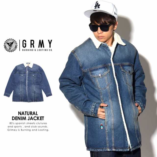 送料無料 グライミー Grimey デニムボアランチジャケット メンズ ロング丈 Gジャン コート Natural Denim Jacket 送料無料の通販はau Pay マーケット Deep ストリート系 メンズカジュアルファッション通販