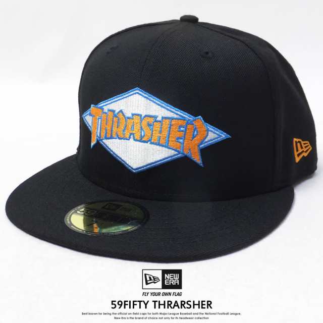 ニューエラ New Era コラボ キャップ 帽子 メンズ レディース 59fifty Thrasher スラッシャー ブラック ライトオレンジの通販はau Pay マーケット Deep ストリート系 メンズカジュアルファッション通販