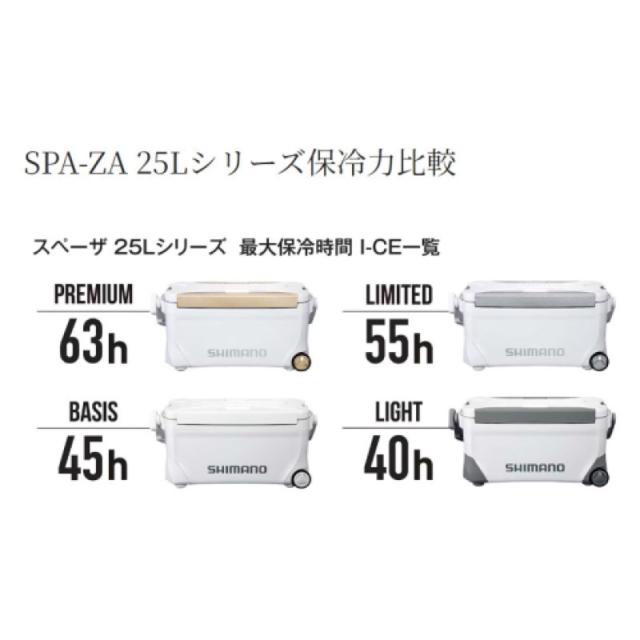 シマノ(SHIMANO) スペーザ ライト 25L キャスター Wインショアブルー 