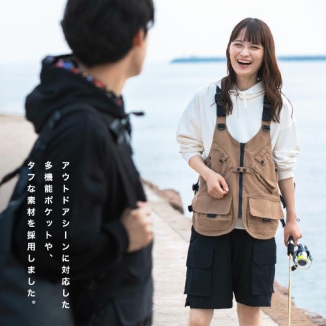 タカミヤ(TAKAMIYA) フィッシングベスト L ライトブラウンの通販はau