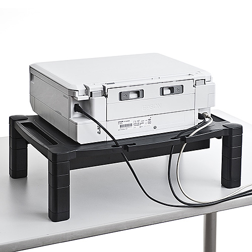 卓上プリンター台 引き出し付き 机上台 ブラック[100-PS002] の