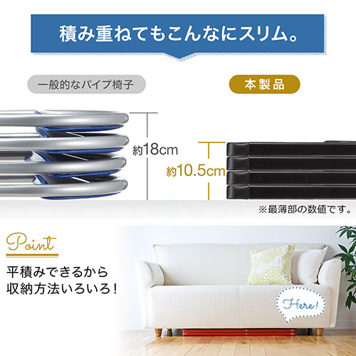 スリム 折りたたみ椅子 おしゃれ フォールディングチェア 1脚 150 Snch0061 の通販はau Pay マーケット サンワダイレクト