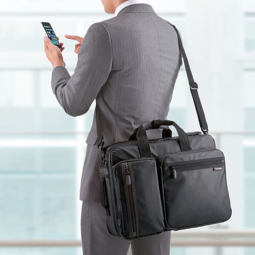 耐水 3WAYビジネスバッグ 水・ヨゴレを弾く 容量20L 15.6型ノートパソコン収納 通勤 メンズ バッグ [200-BAG048WP]_9