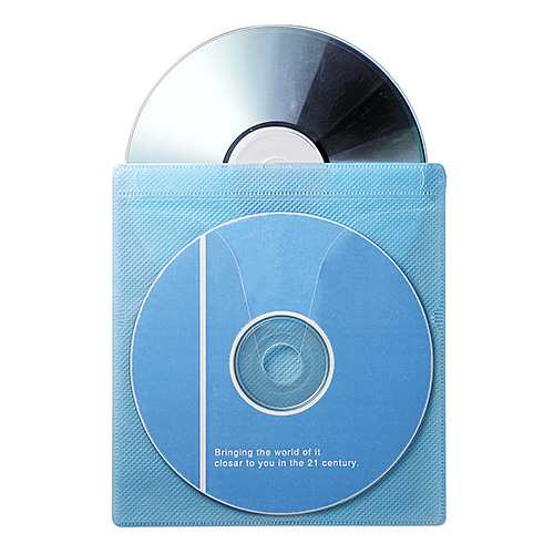 Cd Dvd 不織布ケース 両面収納 5色ミックス ジャケット 歌詞カード