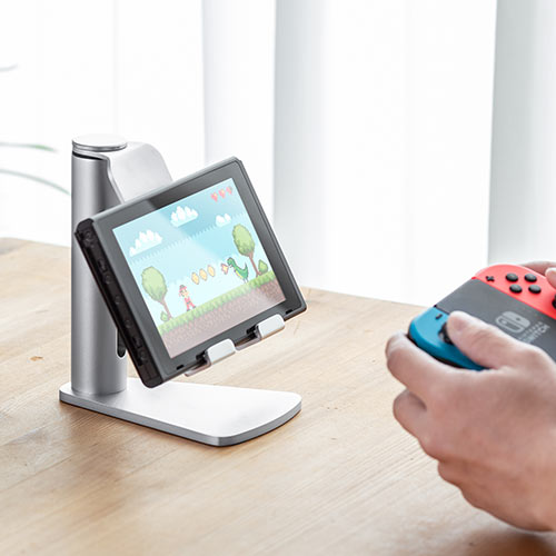 タブレットスタンド iPad 冷却ファン アルミ合金製 USBポート付き