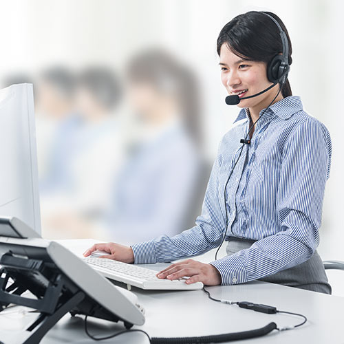 電話機用ヘッドセット RJ-9接続 片耳タイプ [400-HS043] の通販はau