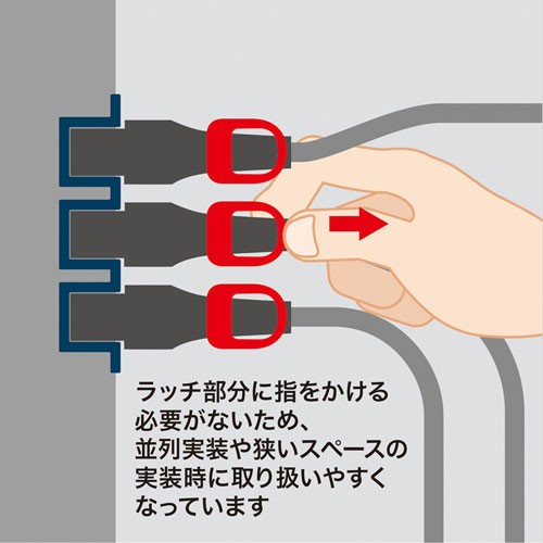 抜け防止ロック式電源コード ロックプラス 5m 15A 250V[APW15-C14C13LP