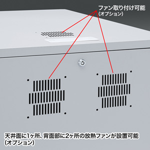 サーバーラック 19インチマウントボックス(高さ1000mm・19U)[CP-203]_5