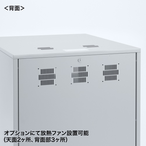 機器収納ボックス タワー型サーバー3台収納・W800×D900×H1000mm [CP-303]_3