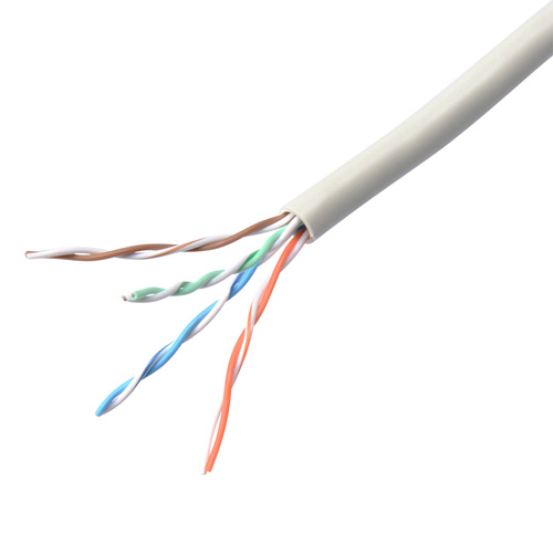 カテゴリ5ｅUTP単線ケーブルのみ 自作用・100m・ライトグレー[KB-T5-CB100N]