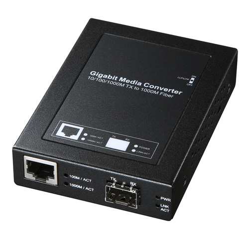 光メディアコンバータ 10BASE-T/100BASE-TX/1000BASE-T-1000BASE-SX/LX[LAN-EC212RF]の通販は