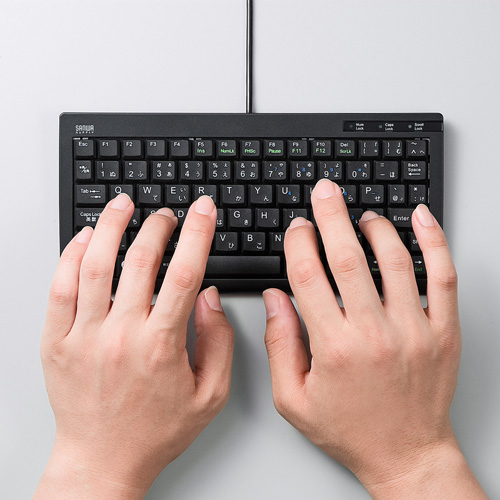 USB接続 コンパクトキーボード[SKB-SL28BK]_1