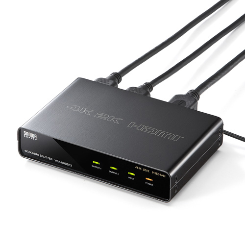 HDMI分配器 2分配 4K/60Hz対応 HDCP1.4 スプリッター [VGA-UHDSP2]_2