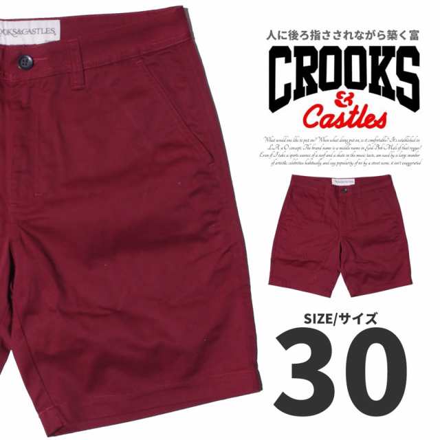 Crooks Castles クルックス キャッスルズ ハーフパンツ ショートパンツ 短パン ショーツ メンズ レッド 赤 30インチの通販はau Pay マーケット 7000円以上で送料無料 Djドリームス