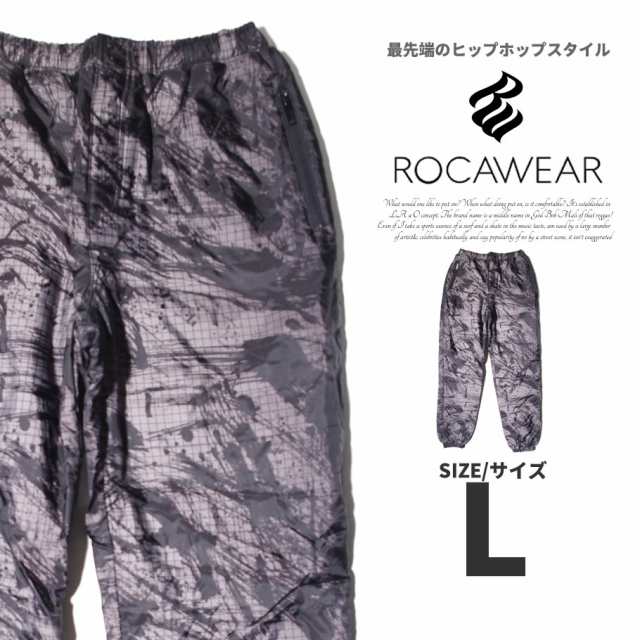 ROCAWEAR ロカウェア ナイロンパンツ メンズ b系 ストリート系 ヒップ ...