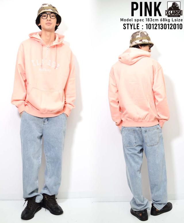 Xlarge エクストララージ ハーフジップパーカー メンズ 裏毛 ストリート ファッション ブランド ピンク 22春 新作の通販はau Pay マーケット 7000円以上で送料無料 Djドリームス