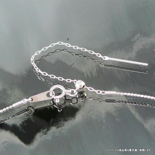 K18WG サークル ネックネックレス幅0.8mm45cm1.5gピンスライドA 送料無料  品質保証  敬老の日_1