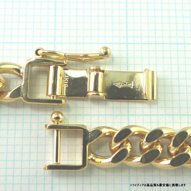 18金 18k 喜平 ブレスレット 20g 18cm 2面 幅5.4mm 造幣局検定付 K18 