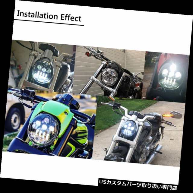 バイク ヘッドライト ハーレーダビッドソンvロッドナイトロッド専用vrscdx Vrsc用ブラックledヘッドライト Black Led Headlight For Haの通販はau Pay マーケット バイクパーツ取り扱い専門店