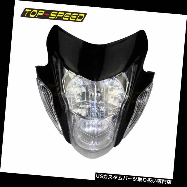 バイク ヘッドライト ヤマハcrf Xrカワサキklx Kx用ストリートファイターナイキブラックソニックスタイルヘッドライト Streetfighter Nの通販はau Pay マーケット バイクパーツ取り扱い専門店