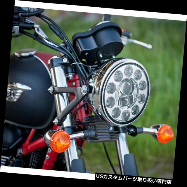 バイク ヘッドライト Triumph Buell用7 Ledオートバイヘッドライトランプクロームw ポジションランプ1pce 7の通販はau Pay マーケット バイクパーツ取り扱い専門店