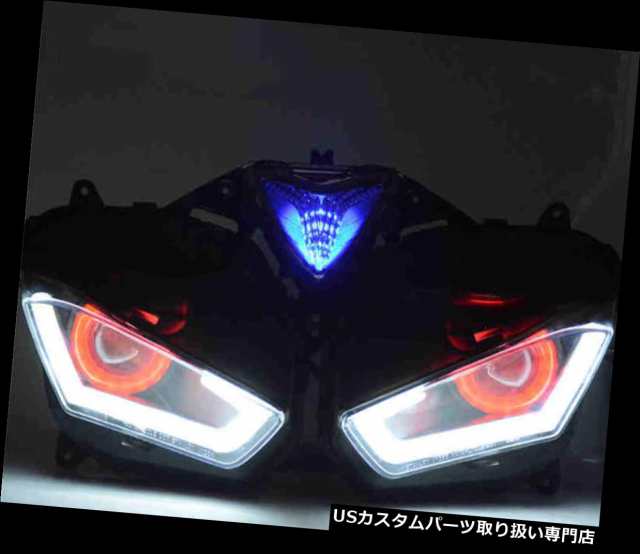 バイク ヘッドライト フロントオレンジledヘッドライトデーモンアイ修正済みヤマハyzf R25 R3 13 17 Vst Front Orange Led Headlights の通販はau Pay マーケット バイクパーツ取り扱い専門店