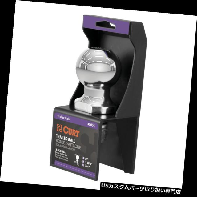 ヒッチメンバー 40064 Curt 2 クロムトレーラーヒッチボール、3