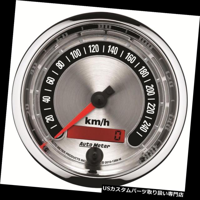 タコメーター 自動メートル1288-Mアメリカの筋肉速度計ゲージ3 3/8 