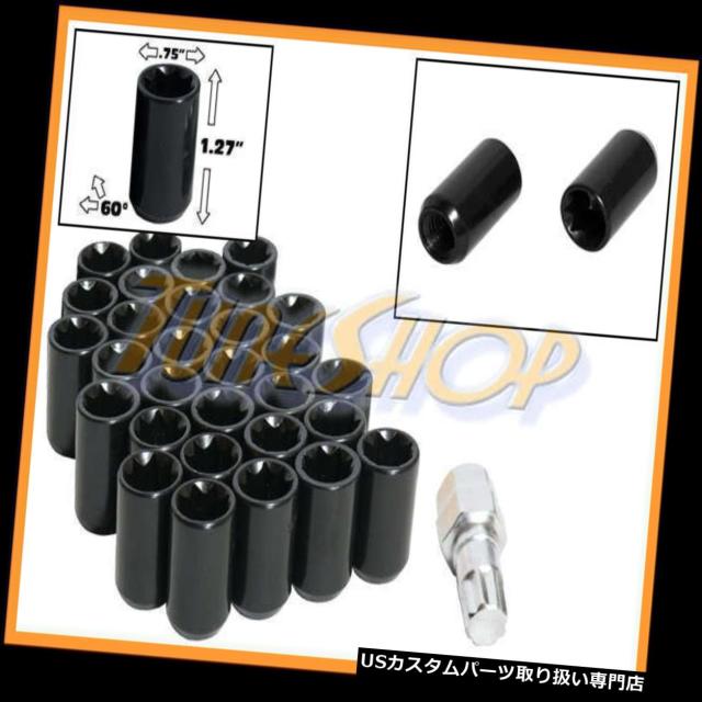 ナット 30チューナーホイールロックナッツ8ポイントキー12X1.5 12 1.5 ACORN OPEN END BLACK の通販は 30,360円