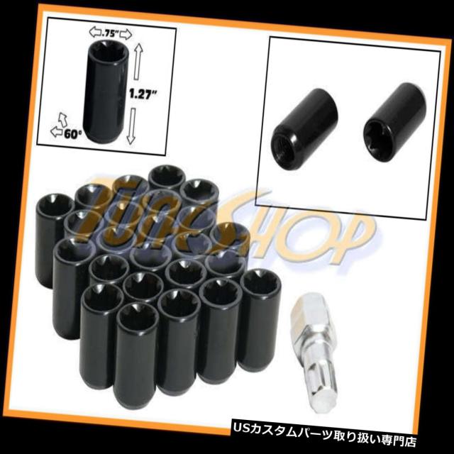ナット 24チューナーホイールロックナッツ8ポイントキー12X1.25 12 1.25 ACORNオープンエンドブラックN  の通販は