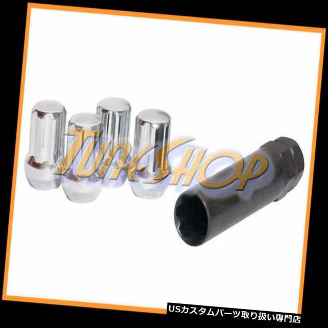 ナット 4二重7スプラインホイールロックラグナッツキー14X1.5 M14 1.5 ACORN CLOSE END CHROMの通販は