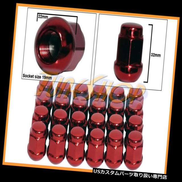 ナット 24アキュラボールRADIストックOEMホイールラグナット12X1.5 M12 1.5クローズドエンドレッド 2