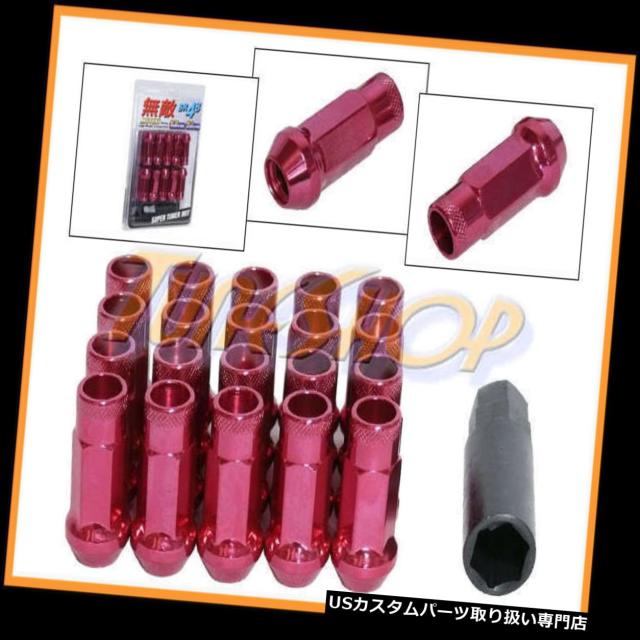 ナット MUTEKI SR48ホイールラグナット12X1.5 1.5 ACORNリム拡張オープンエンド20ピンT  MUTEKの通販は 36,960円