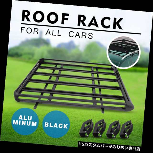 カーゴ、ルーフ キャリア ユニバーサル63 "ブラックルーフラックエクステンションカーゴトップラゲッジホールドキャリアバスケッの通販は