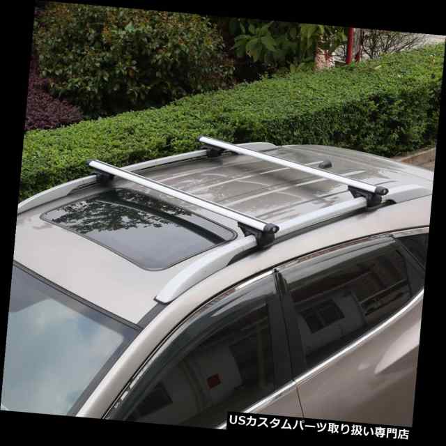 カーゴ、ルーフ キャリア 調節可能な48 "ロックが付いている車SUVのアルミニウムルーフラッククロスバーの上の貨物運搬船 の通販は