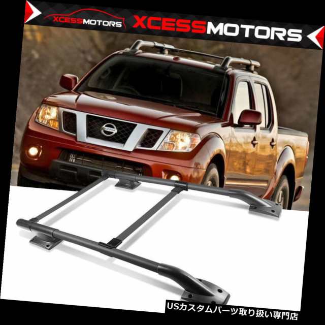 カーゴ、ルーフ キャリア 05-17日産フロンティア4DR OEスタイルルーフラックカーゴキャリアアルミ+ ABS用 For