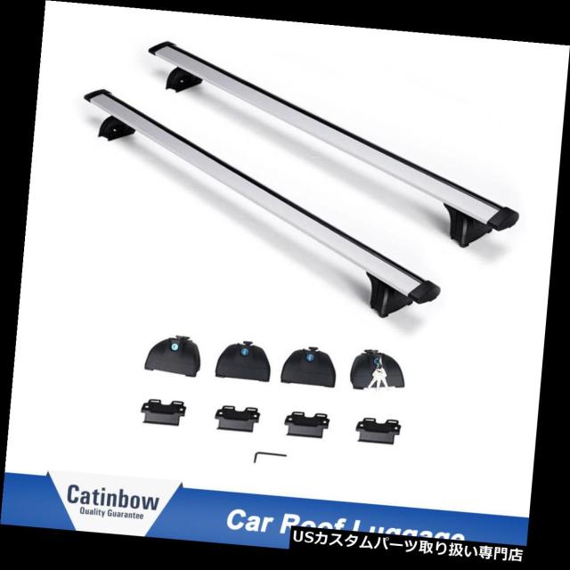 カーゴ、ルーフ キャリア アウディQ3 Q5 Q7 BMW X4 X5 X6ボルボ47 "ルーフラッククロスバーレール貨物キャの通販はau