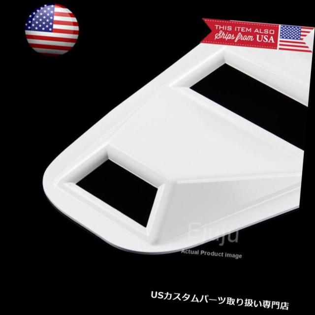 ウィンドウルーバー 05-14ムスタングのホワイトリア1/4クォーターサイドウィンドウカバールーバースクープベント  Whitの通販は