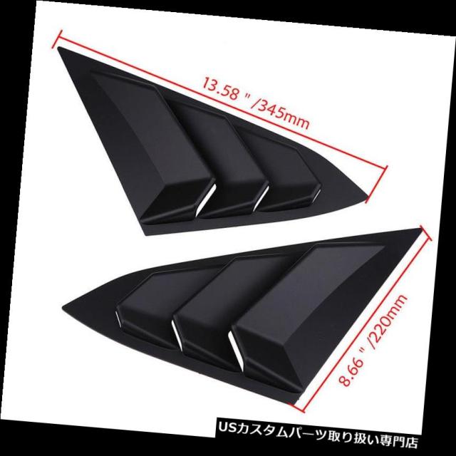 ウィンドウルーバー ホンダシビック16-18のためのマットの黒いABS左の右側の窓のルーバースクープカバー Matte Bl
