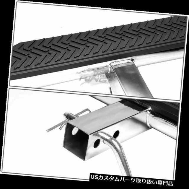 リアステップバンパー 35 "x 4"オーバル2 "レシーバークロームトラックトレーラートウ/ヒッチステップバー/バンパーガーの通販は