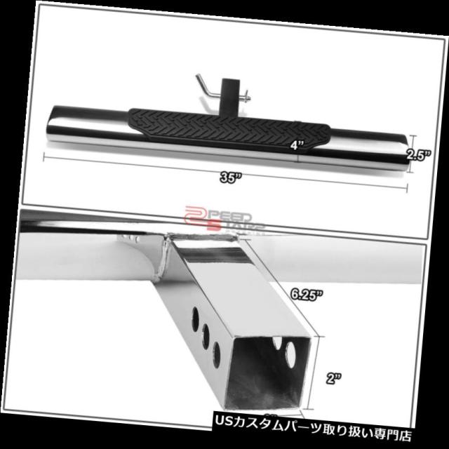 H3Y ミニ MINI クロスオーバー クーパー パーツ バンパーガード リアステップバンパー 35 \"x 4\"オーバル2 \"レシーバークロムトレイ