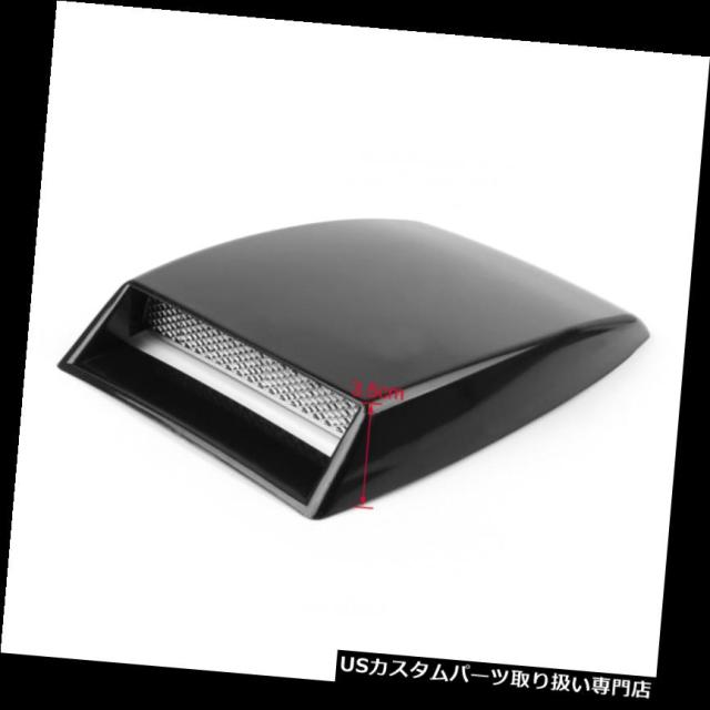 ボンネットフードベントスクープカバー 普遍的な車の装飾的な気流の取り入れ口のスクープターボボンネットの出口カバーフードBLK、の通販は 21,556円