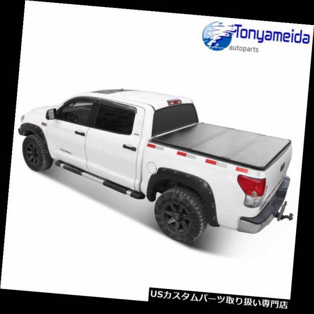 トノーカバー/トノカバー F-150フォード2004-2018ロックハードソリッド三つ折りトラックベッドトノーカバー5.5ftの通販は