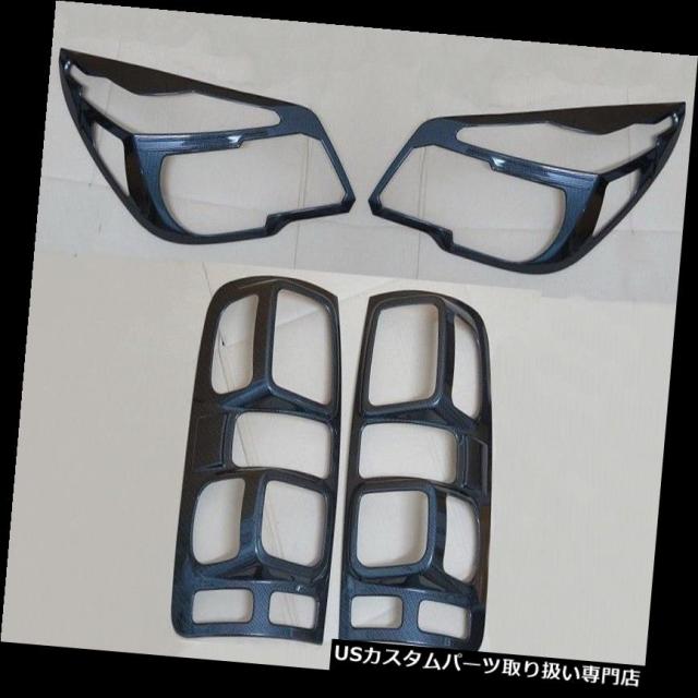 ヘッドライトカバー シボレーホルダーコロラドLTZ 12 13 14のヘッドテールライトカーボンカバートリムセット  HEADの通販は