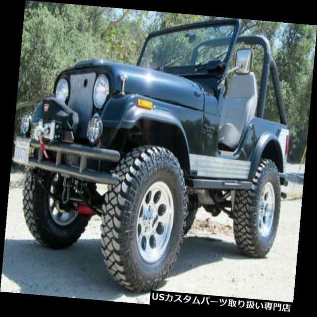 ジープCJ7 CJ-7ダイヤモンドプレートロッカーパネルカバー6 ''カット幅付きワイドアウト錆 ｜au PAY マーケット