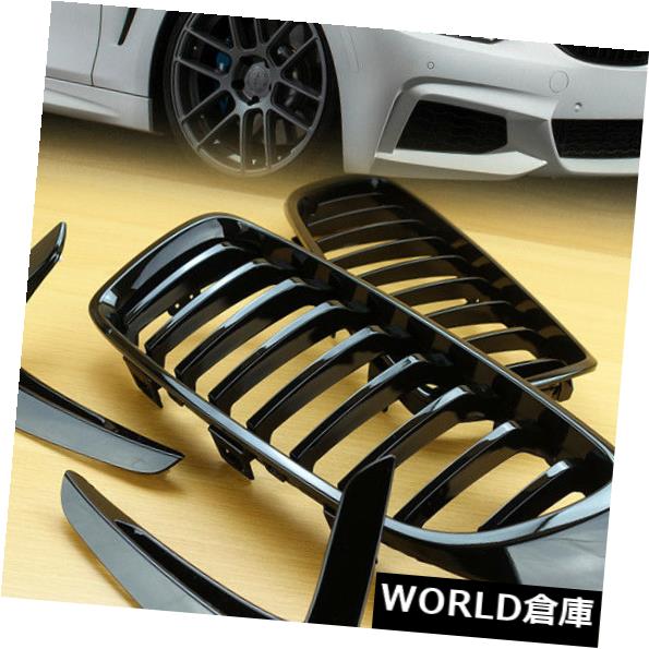 フロントグリルグロスブラック＆amp; A 14-16 4シリーズBMW F32 F33 F36用サイドベントフェンダー 68,244円