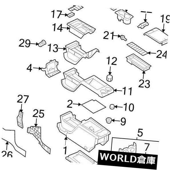 真新しい純正フォードOEMコンソールトリムパネル＃DL3Z15045A76J A