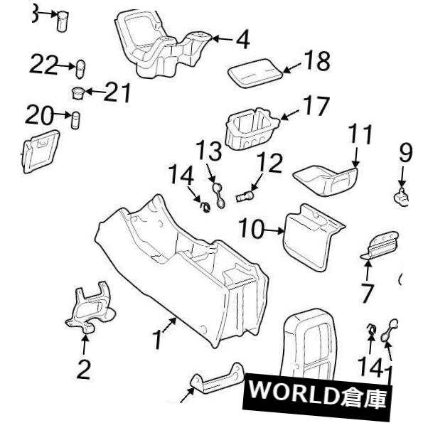 真新しい純正フォードOEMコンソールヒンジ＃2L7Z7806050AA A